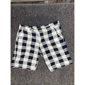 MAKIA Men’s Size 36 Black White Plaid Flat Front Super Soft Lightweight Shorts